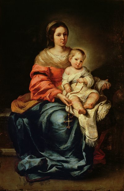 De Madonna van de Rozenkrans door Bartolomé Esteban Murillo